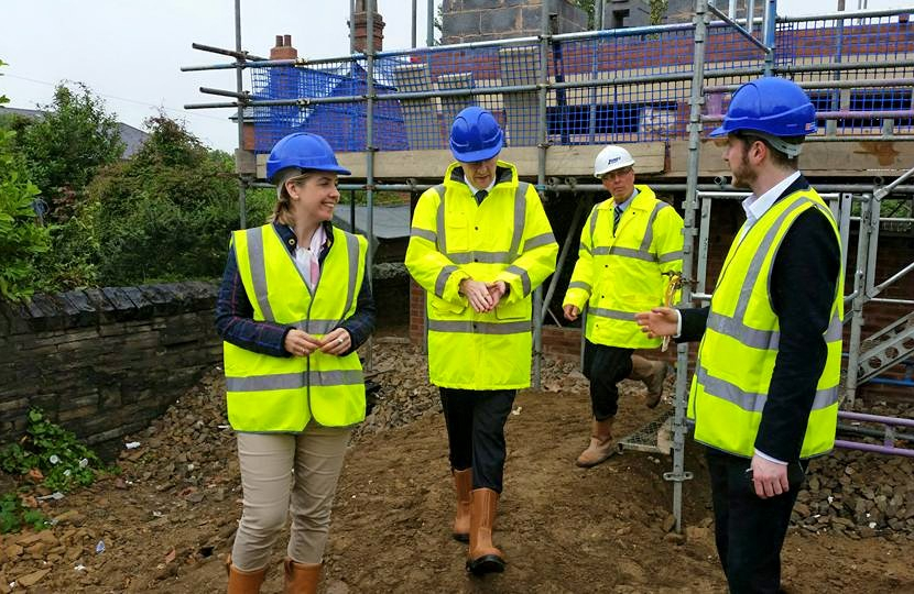 Andrea visits the site with George Osborne