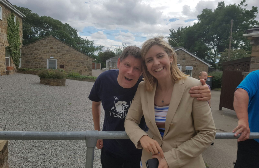 Andrea with Gateholme resident