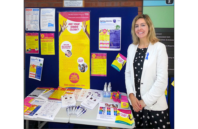 Andrea Jenkyns at Pinderfields Hospital 