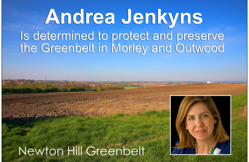 Andrea Jenkyns is determined to protect the Greenbelt