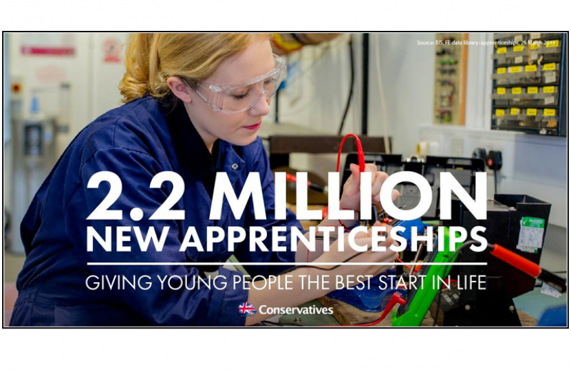 2.2 Million new apprenticeships created